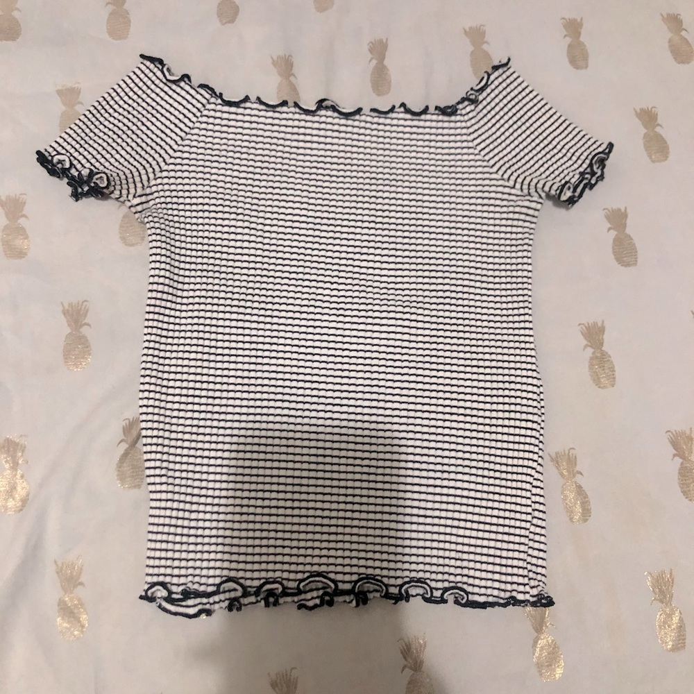 'ZARA' Off Shoulder Stretch Top